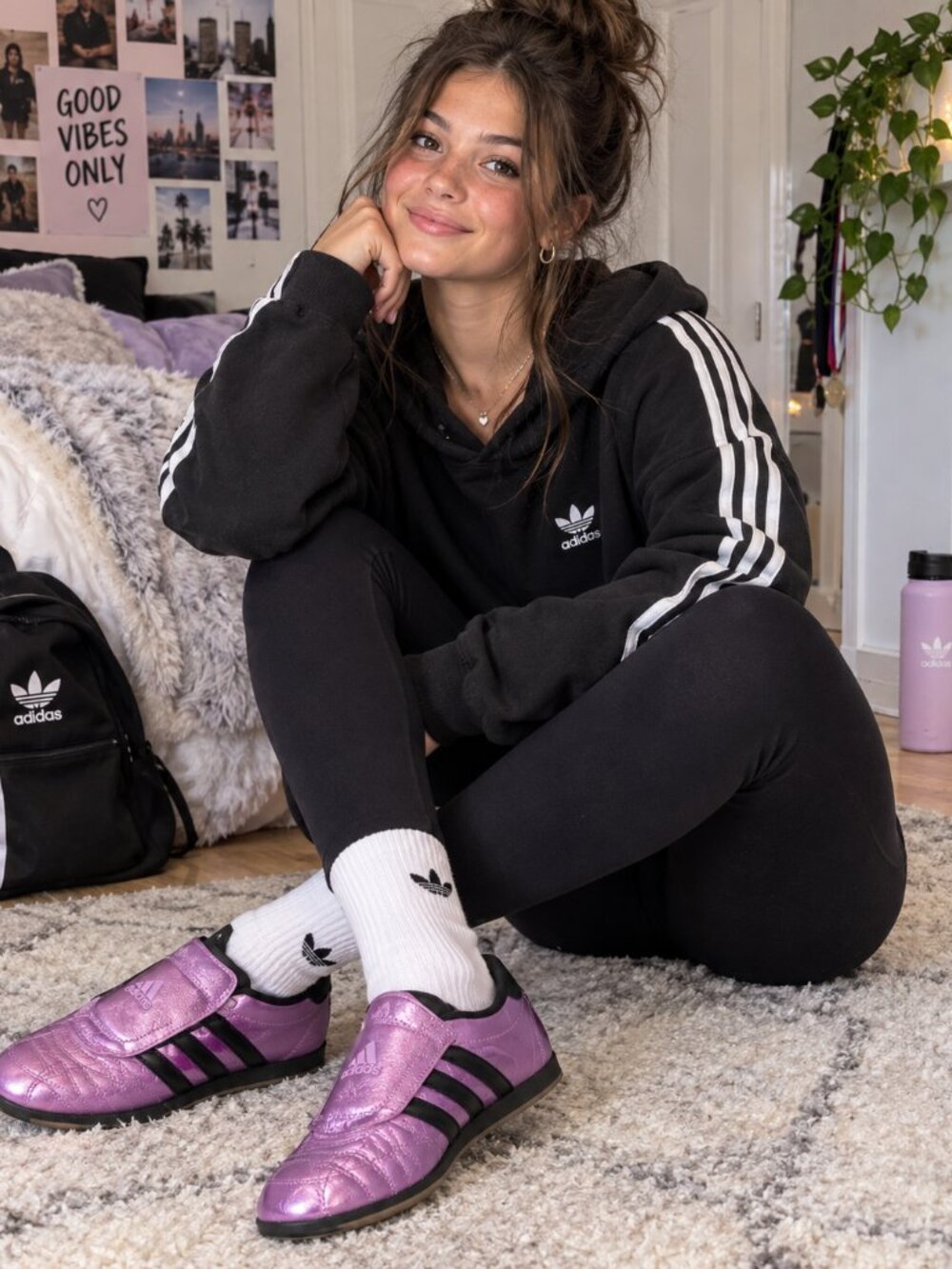 NWT & Box Adidas Taekwondo W Women’s 5.5 Metallic Pink Black Shoes